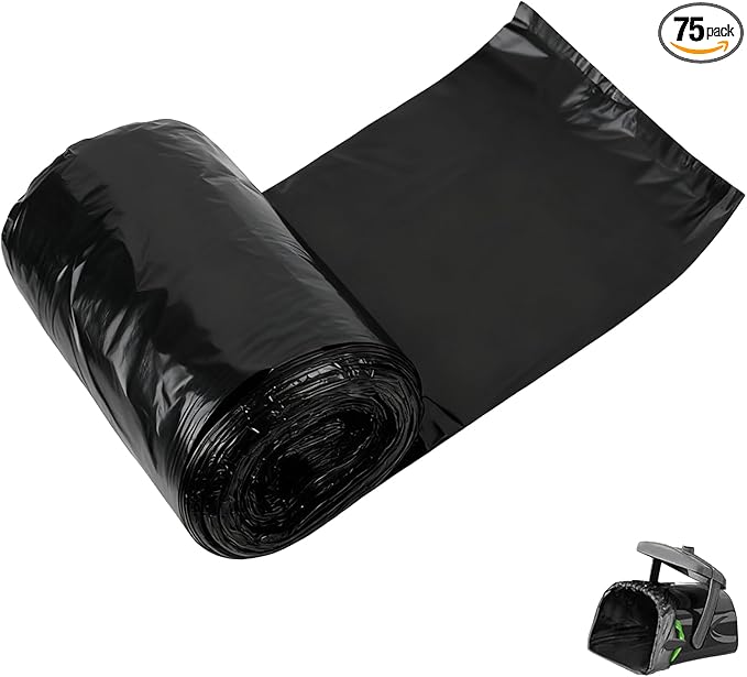 Replacement Bags Compatible with Pupzle,Portable Drawstring Refill Scooper Bags For Side Clips,Swivel Bin,Dog Poop,75PCS