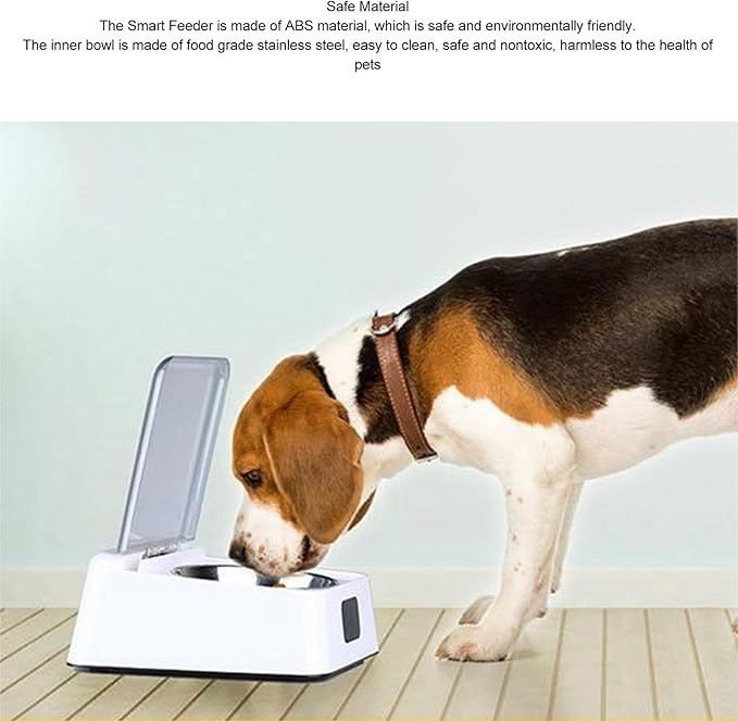 Automatic Cat Feeder, Automatic Opening Lid Dog Feeder with Infrared Sensor Cover, Battery Powered Automatic Pet Feeder, Automatic Cat Food Dispenser for Cats Dogs