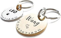 Cats Dogs ID Tags Personalized Lovely Symbols Pets Collar Name Accessories Simple Custom Engraved Supplies for Large Four Legged Child Necklace Chain Anti-Lost Industrial Steel Charm