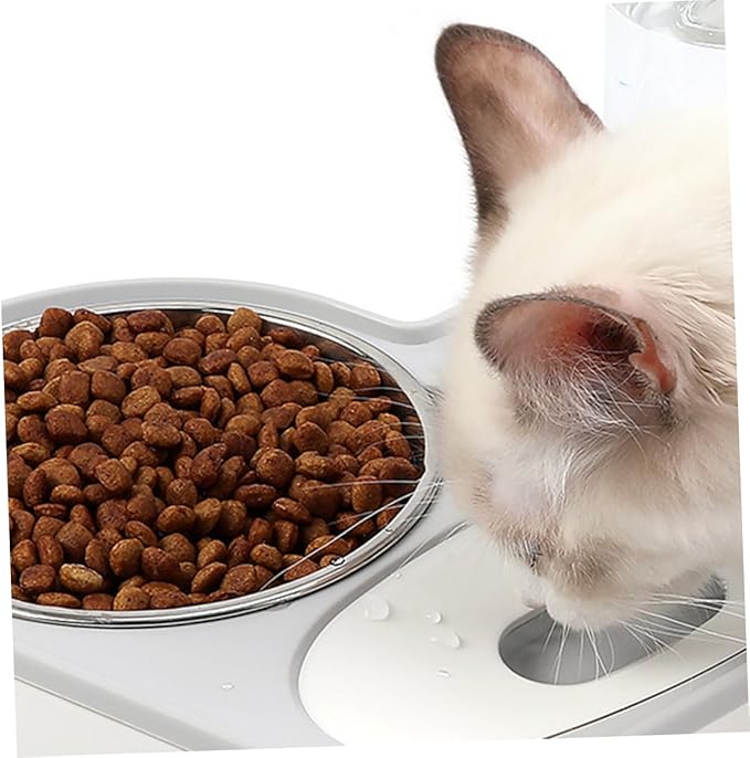 Dog Water Bowl Dispenser Automatic Pet Water Feeder Heart Shape Drinking Bowl Cat Dog Pet Supplies Grey