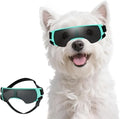 PETLESO Small Dog Goggles, Anti-UV Dog Sunglasses for Outdoor Driving Cycling Riding Hiking, Windproof Dustproof Snowproof Eye Protection, Pet Eye Wear with Adjustable Strap, Bule