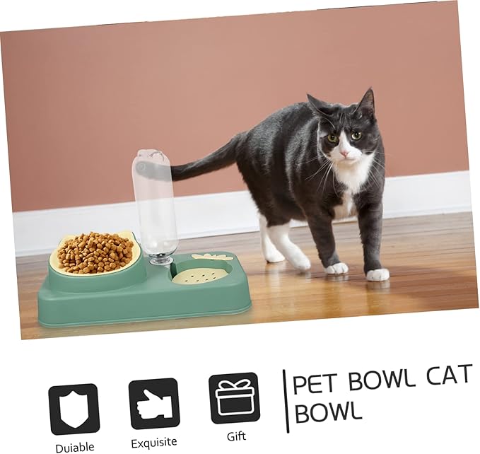 Automatic Water Dispenser Pet Bowl Dual Use Dog Feeder Water Bowl Non Spill Design for Cats Dogs Convenient Daily Use High Grade