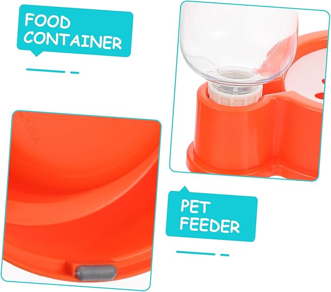 1PC Non Slip Automatic Dog Water and Food Dispenser Bowl Dual Pet Feeding Durable for and Convenient Feeding