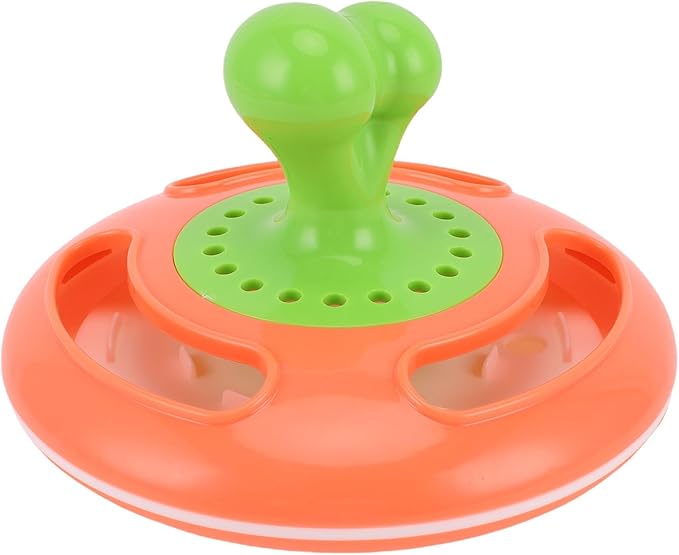 Rengue Interactive Dog Toy with 360 Degree Rotating Treat Dispenser for Cats and Dogs, Automatic Feeding Function and Mental Stimulation for Pets