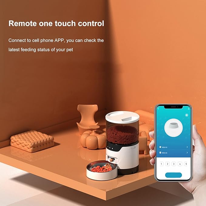 Dog Supplies Dog Supplies Cat Feeders with Voice Recorder App Control Auto Dog Food Dispenser Pet Dry Food Dispenser for Cats and Dogs Automatic Pet Feeders Smart Automatic Dog