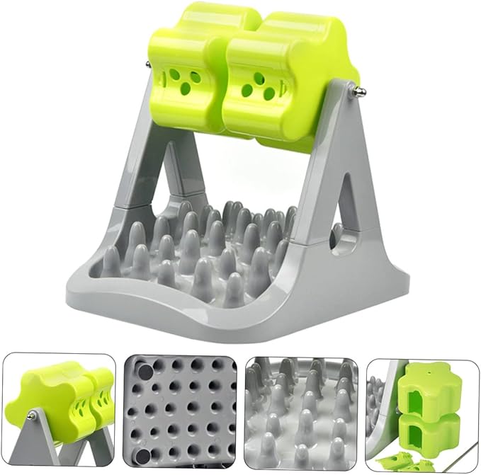 BESPORTBLE 1piece Dog Food Bowl Stand Automatic Dog Treat Dispenser for Raised Bowl