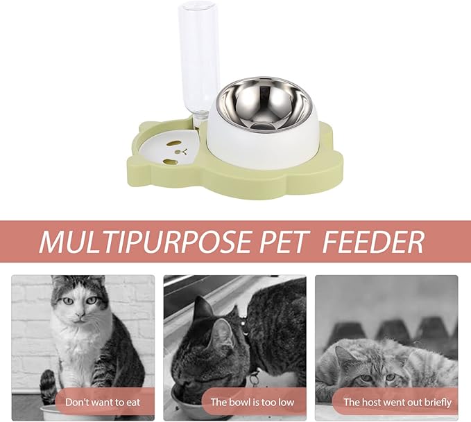 Stainless Steel Cat Feeder Automatic Water Container Pet Supplies Cat Dog Bowl Unique Design