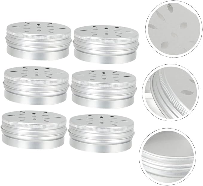 SUPVOX 6pcs Dog Scent Training Boxes Aluminum Odor Cases for Dogs Nose Work Tool for Small for Scent Detection and Training Activities