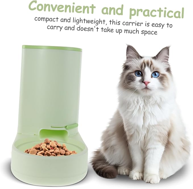 Mipcase Automatic Pet Feeder Capacity Non-Spill Dog Bowl Outdoor Cat Feeding Station Auto Feeder for Cats Dogs Sturdy Build for Pet Hydration