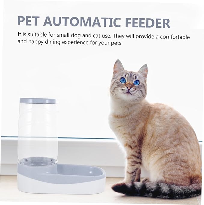 Yardwe Automatic Pet Feeder Compact Food Dispenser Pet Supplies Container for Cats Dogs