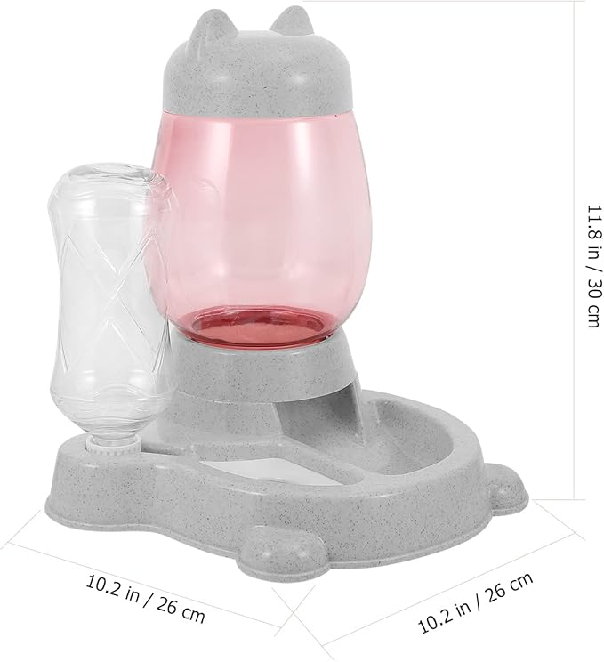1pc Automatic Cat Water Dispenser and Food Bowl Creative Pet Feeder for Dogs and Cats Non- Design Easy to Smooth Edges Prevents Spills for Home Use