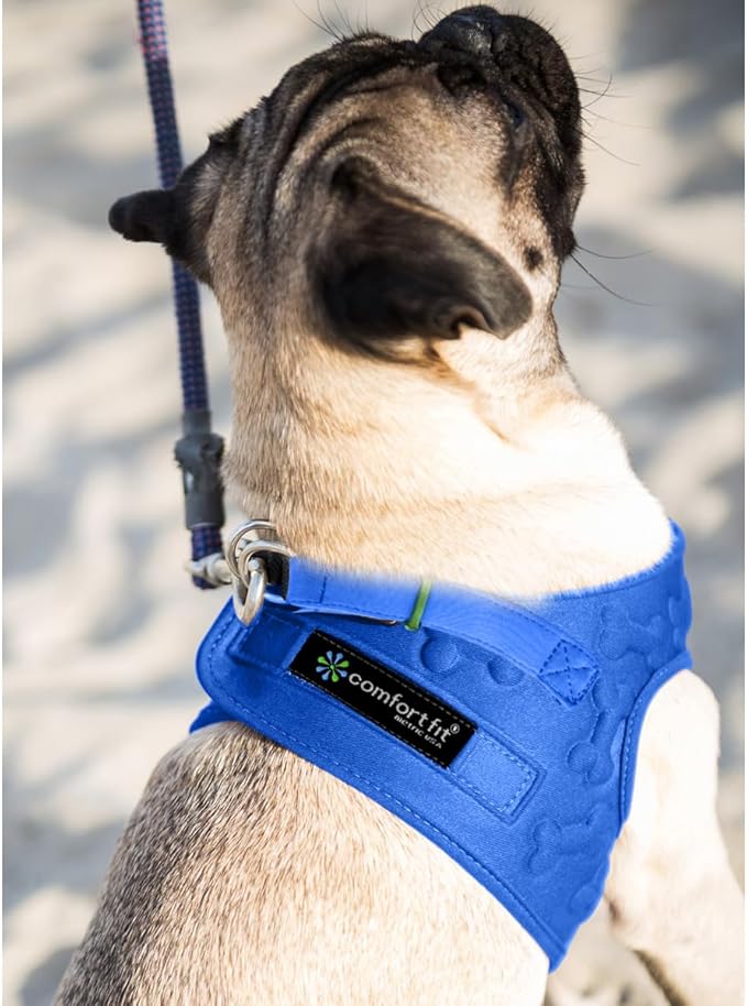 Comfort Fit All Weather Dog Harness No Pull Soft Padded Extra Comfort Step in Dog Harness with Adjustable Buckles Easy Control Vest Harness for Small Medium Large Dogs Inside Velvet Plush