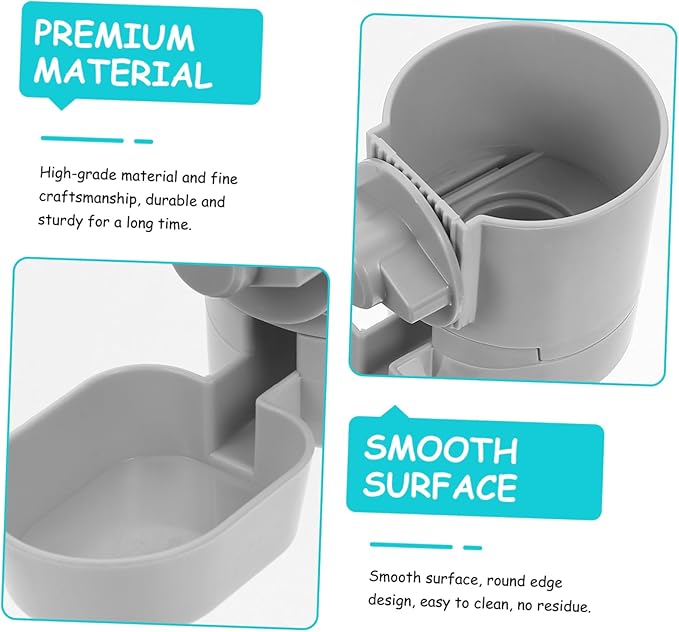 Hanging PET Water Dispenser Automatic Dog Cat Feeder Food Grade Plastic Removable Drinking Bowl for Indoor Use Suitable for Dogs and Cats