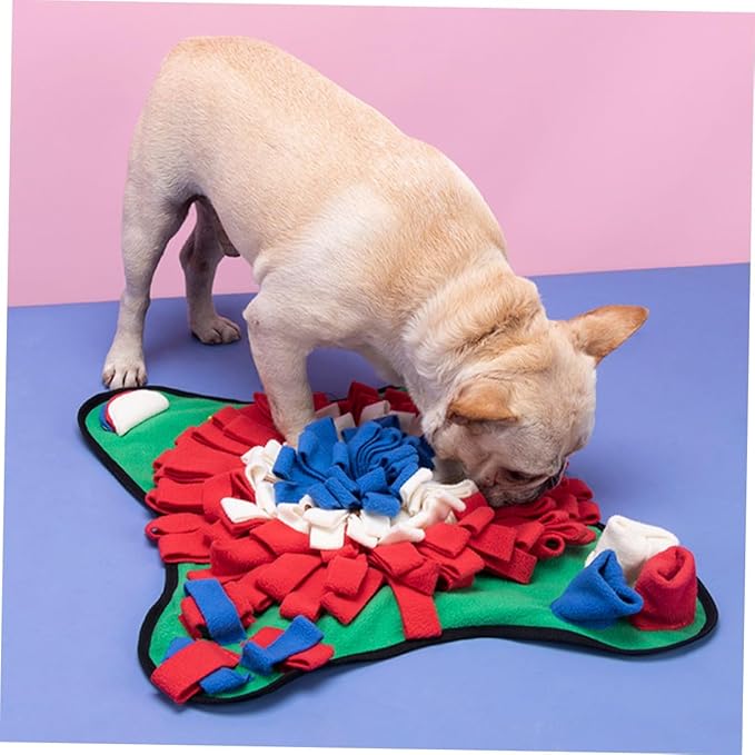 Dog Sniffing Mat for Training – Slow Feeding Cushion for Puppies Non-Slip PET Nose Work Mat Sturdy Dog Supplies for Interactive Play and Mental Stimulation