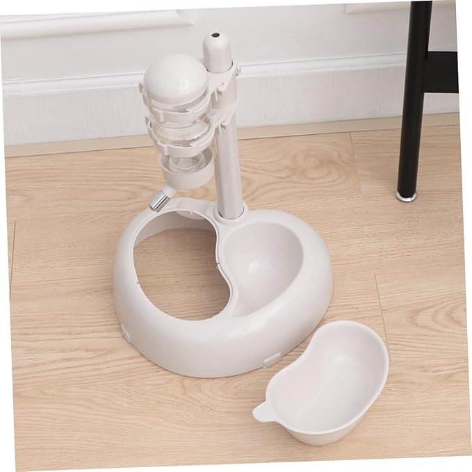 Automatic Pet Water Fountain Dispenser Cat Drinking Fountain Easy to Pet Supplies Non- and Cats White Color No Suckers Needed
