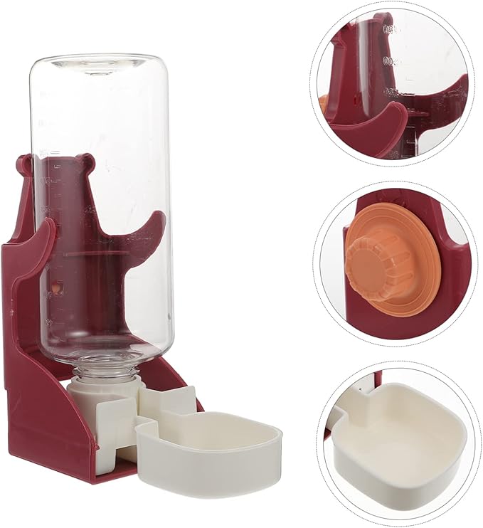 Mipcase 2pcs Pet Hanging Water Feeder Automatic Water Dispenser for Cats Dogs and Animals Capacity Design for Cages and Outdoor Use