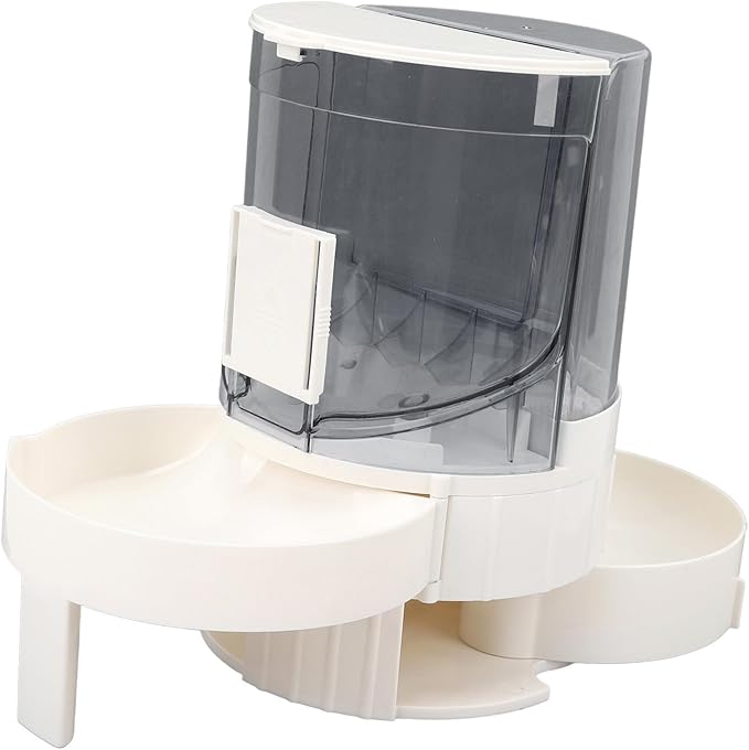Automatic Cat Feeder and Water, Cat Food Dispenser Double Layer Dry Wet Separate Rotating Storage Pet Feeder Dispenser Cat Automatic Feeders for Small Medium Dog Puppy Cat Kitten