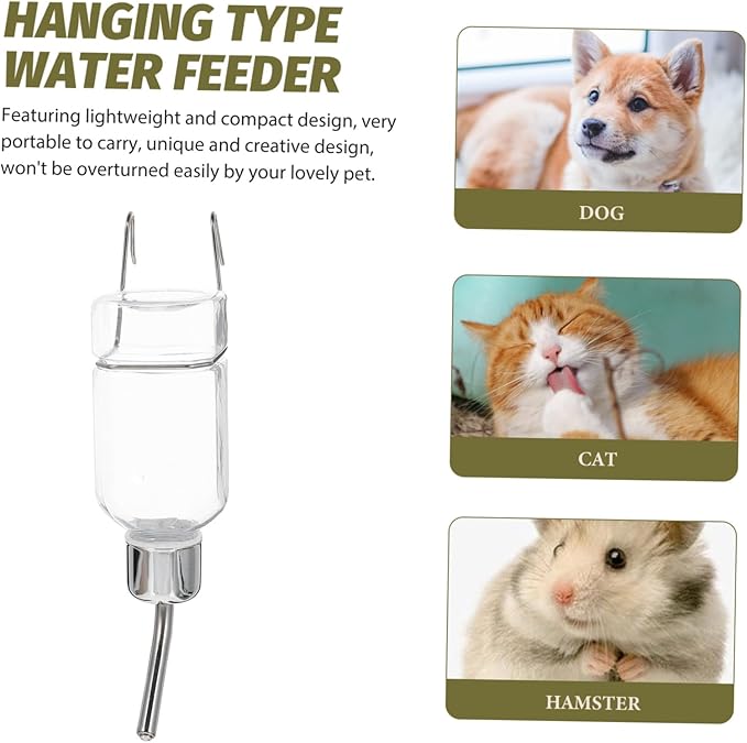 HANABASS Roller Ball Pet Water Bottle Automatic Dog Waterer Leak-Resistant Easy Pet Water Dispenser
