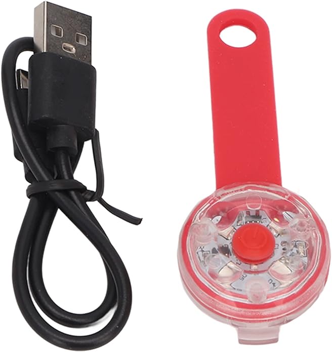 LED Dog Collar, LED Dog Light Pendant, Dog Lights for Night Walking USB Rechargeable IPX7 3 Light Modes Dog Collar Light for Pet Bag Bike