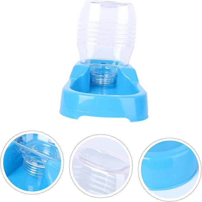 Blue Pet Water Feeder Creative Automatic Water Dispenser for Dogs and Puppies Practical Pet Drinking Tool Unique Non Overturn Design Safe and Material