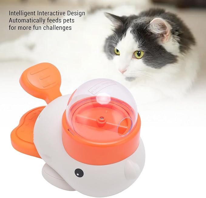 Generic Dog Interactive Treat Dispenser Toy, Automatic Food Puzzle Slow Feeder with Large Storage Capacity, for Dogs and Puppies to Boost Cognitive Abilities