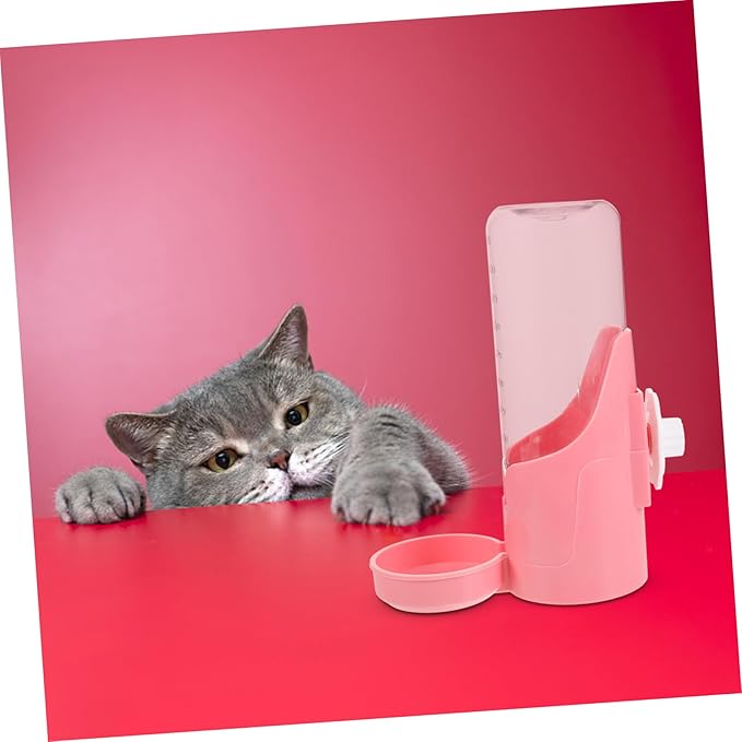 Kisangel Hanging Automatic Dog Water Dispenser Feeder for Cats Kittens Puppies and Pets Leak Design for Effortless Drinking for Home Use