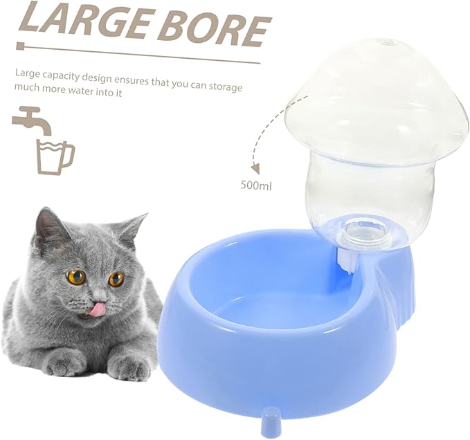 Automatic Pet Water Dispenser Transparent Plastic Drinking Bowl for Dogs and Cats Lightweight and Easy to Clean Water Feeder for Animals and Travel