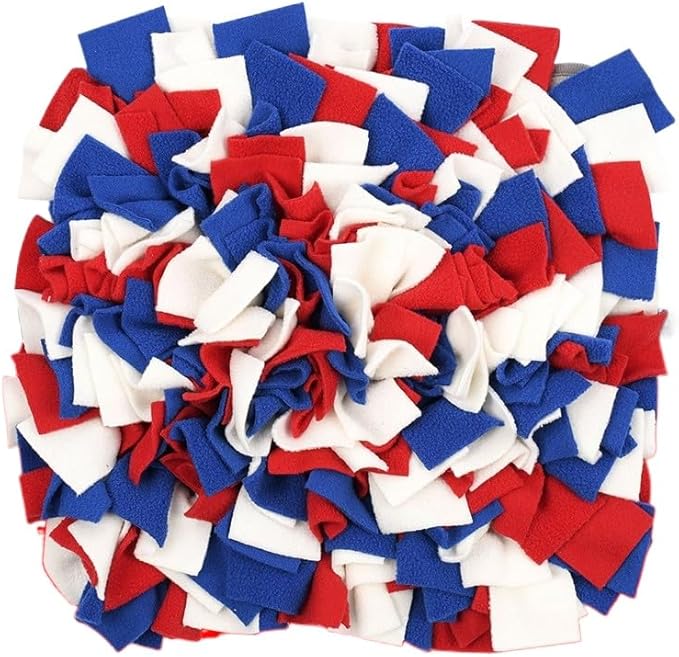 Mini Square Snuffle Mat for Small Pets, Interactive Nose Work Toy for Rabbits Hamsters Dogs, Fun Foraging Pad for Boredom Relief and Energy Release (A03)