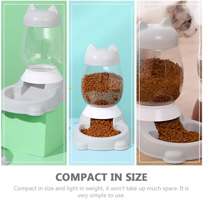 Automatic Cat Feeder Water Dispenser Pet Self Feeding Container Home Pet Food Feeder