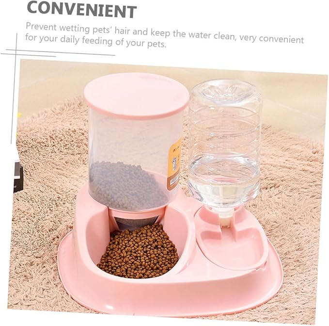 Automatic Pet Feeder Large Capacity Cat Dog Water Food Dispenser Easy Cleaning Portable for Home Travel