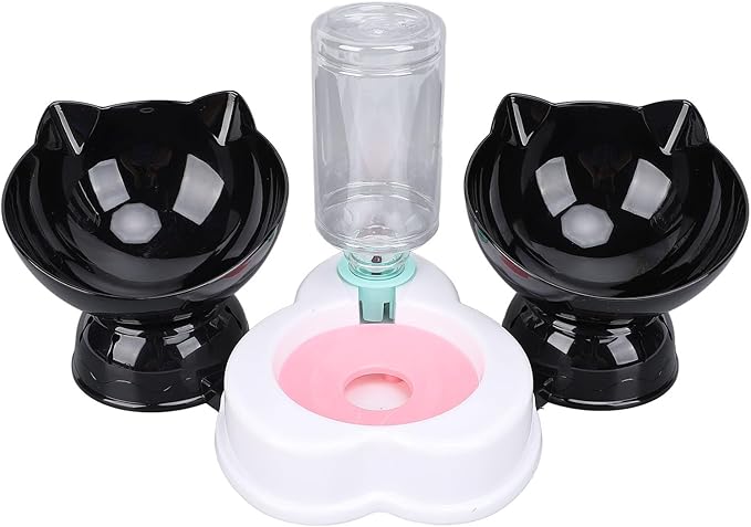 Pet Feeder and Water Dispenser Set, Neck Guard Automatic Dog Feeder and Dog Water Dispenser for Small Dogs Cats Pets Animals (Style Two)