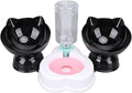 Pet Feeder and Water Dispenser Set, Neck Guard Automatic Dog Feeder and Dog Water Dispenser for Small Dogs Cats Pets Animals (Style Two)