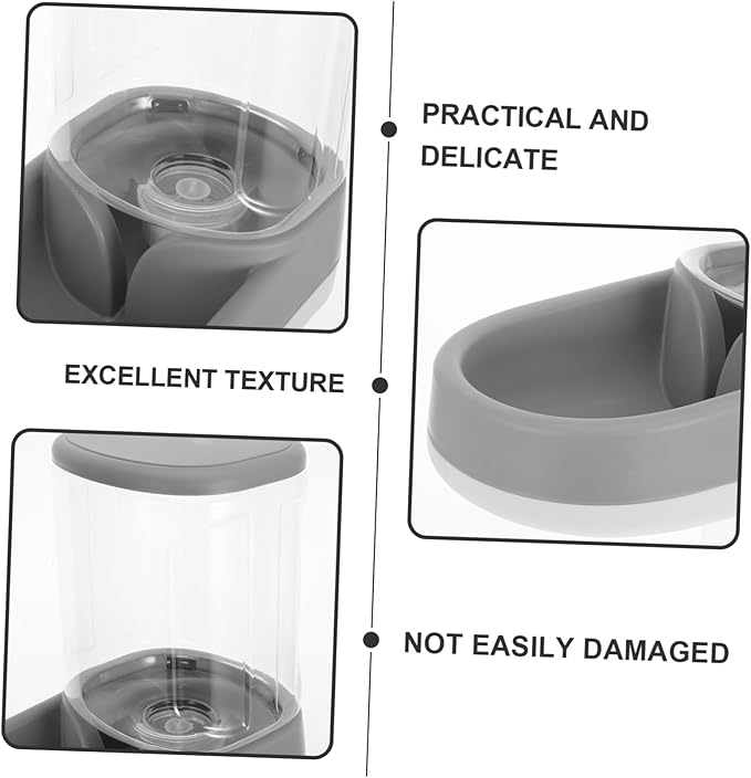 YARNOW Automatic Cat Feeder and Water Dispenser for Small to Medium Pets Portion Control Capacity Food Bowl Quiet for Dogs and Cats