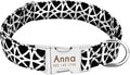 Dog Collar Personalized Nylon Small Dogs Puppy Collars Engrave Name ID for Small Medium Large Pet Pitbull German Shepherd 4 M