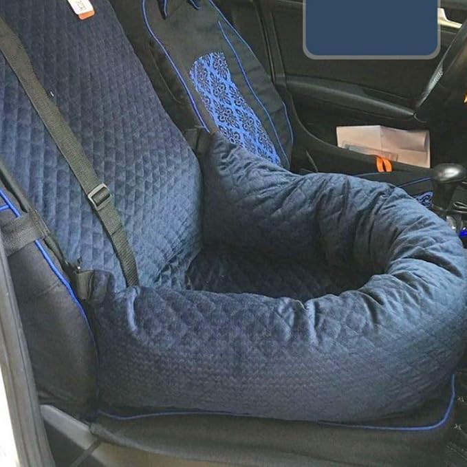 Dog Car Seat Pet Car Booster Bucket Seat Pet Travel Safety Car Seat Dog Bed for Car with Removable Cover&Safety Leash for Small and Medium Pets Cat,E