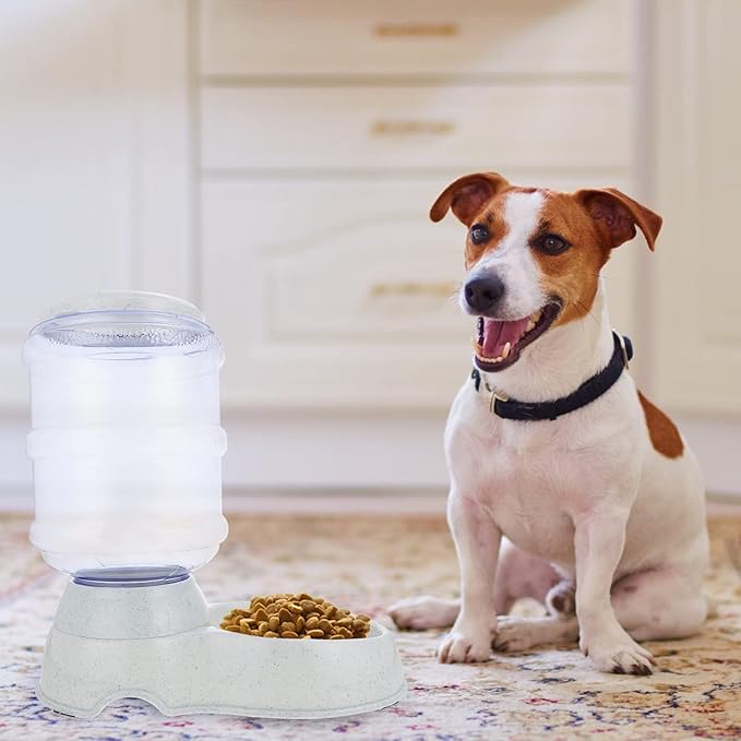 Automatic Pet Feeder, Dog Cat Dry Food Dispenser, Plastic, Multiple Pets