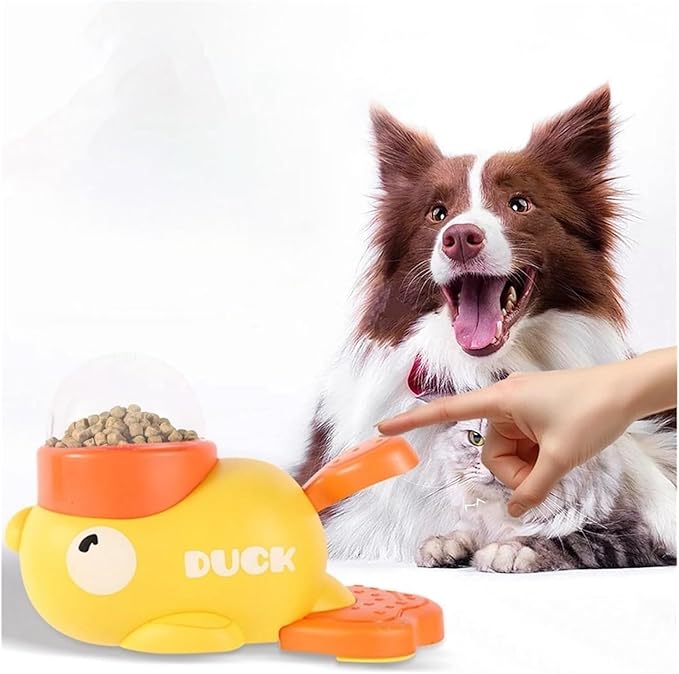 Intelligent Dog Automatic Feeder Cartoon Anti-Slip Pet Feeding Machine Large Capacity Pet Automatic Feeder Toys for Puppy Kitten