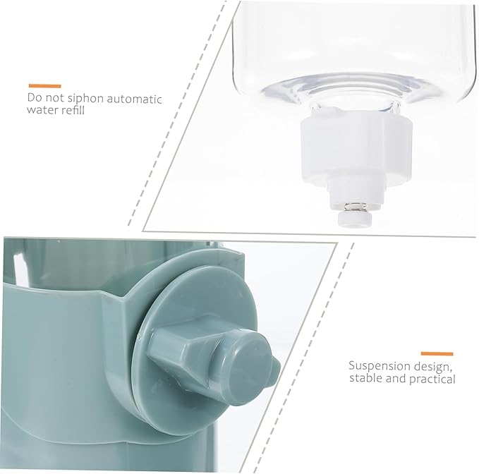 Automatic Pet Water Feeder Hanging Water Dispenser for Cats and Dogs Durable Design Prevents Spills Easy to Install and Use for Pet Cages and Crates