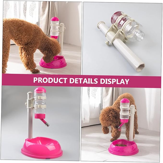 Pet Water Dispenser Automatic Food Feeder Pet Waterer Pp PVC Detachable Bowl Easy Cleaning
