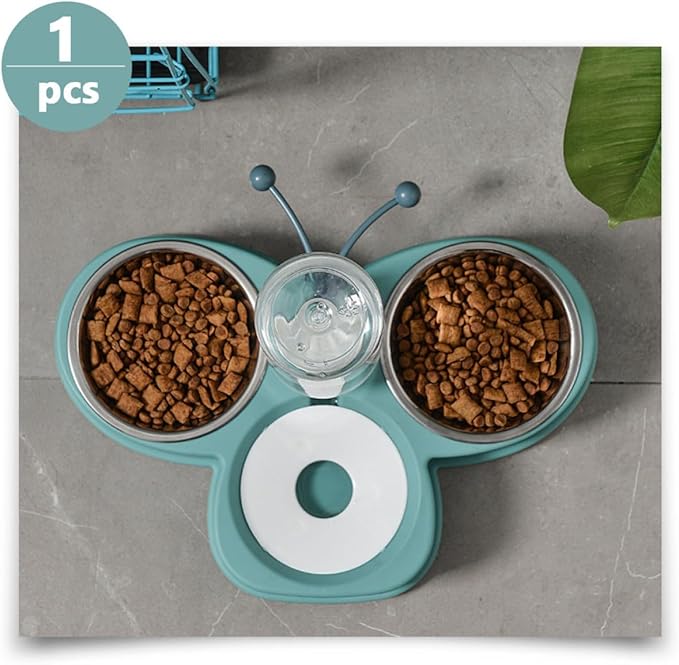 Automatic Pet Feeder and Waterer 720Ml Stainless Steel Bowls, Multi-Function Household Dog and Cat Water Dispenser for Convenient Feeding and Drinking
