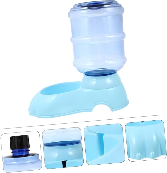 Automatic Dog Water Dispenser Gravity Pet Water Bowl Easy Clean for Cats Dogs Random Color