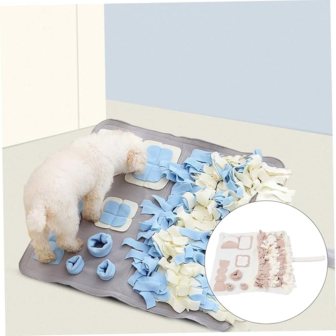 Pet Feeding Mat Snuffle Design Plush Dog Training Pad for Nose Work Behavior Improvement