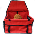 Portable Pet Booster Car Seat - for Cat and Dog Breathable Bag Safety Leash, Suitable for Small and Medium Pets (Color : Red)