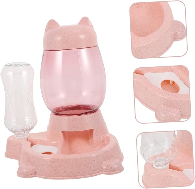 SUPVOX 1pc Automatic Pet Feeder and Water Dispenser for Dogs and Cats Non-Spill Bowl Smooth for Daily Feeding and Hydration Needs