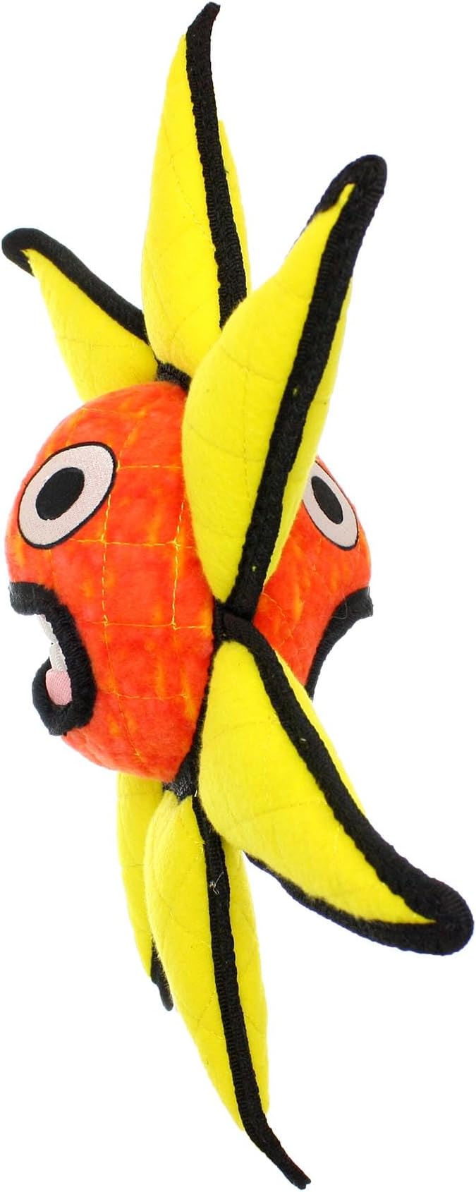 TUFFY® - World's Tuffest Soft Dog Toy - Alien - Multiple Layers. Made Durable, Strong & Tough. Interactive Play (Tug, Toss & Fetch). Machine Washable & Floats. (Ball Red Flower, Large)