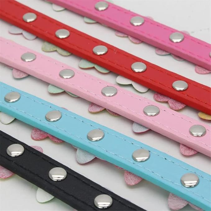 Mini Colorful Flower Puppy Dog Collar Girl Cat Collars Purple L