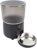 Automatic Pet Feeder, Upgrade 4L USB Wireless Timed Dry Food Dispenser with APP Smart Reminders for Cats Dogs, Portion Controlled Feeding, Removable, Easy to Clean (Black)