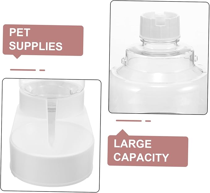 VANZACK Automatic Dog Water Feeder Dispenser Lightweight and Pet Water Station with Gravity Feeding Design Suitable for Dogs and Cats and for Home