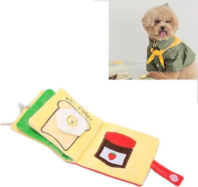 Cyrank Dog Enrichment Toys, Snuffle Mat for Dogs Interactive Sniff Mat Dog Snuffle Book Slow Feeder Interactive Dog Toys Dog Feeding Mat Snuffle Mat Puzzle Toys for Dogs Training