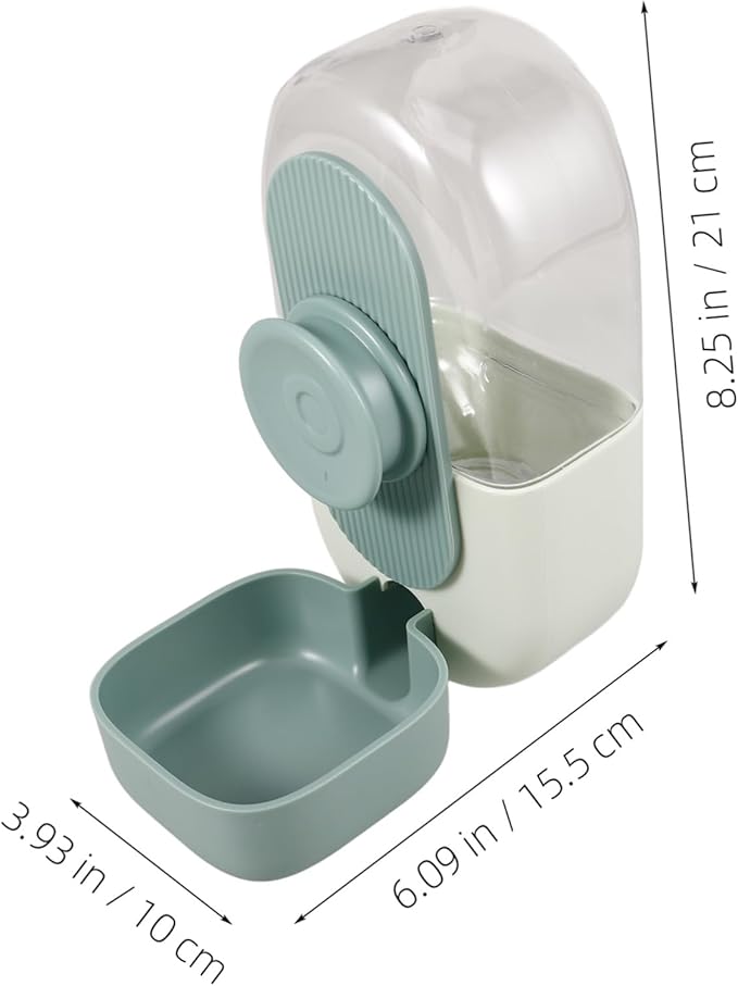POPETPOP 5pcs Pet Water Dispenser Automatic for Dogs and Cats Hanging Design for Cages No-Leak System Mint Green Convenient Water Bottle for Pets